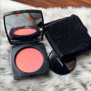 CHANEL Rose Coquillage Powder Blush Duo LE Excellent Condition